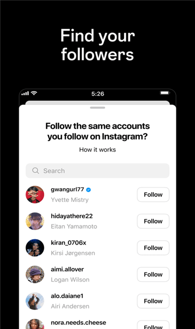 批量关注 Instagram 已关注账号的界面